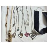 Necklaces with pendants, costume,