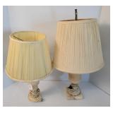 Table Lamps, Alabaster Bases (2)