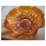 Northwood Strawberry Carnival Glass Bowl