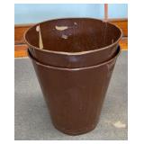 VTG Metal Wastebaskets