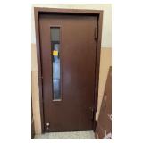 Metal Door with Safety Glass/ Trim