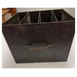 Metal File with Dividers Caddy