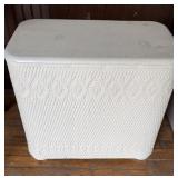 VTG Wood Hamper with Wicker
