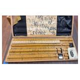 Rare Aristotype Letter Press Type Set