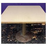Industrial Pedestal Table with Formica Top