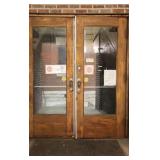 Industrial Wooden Double Doors