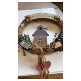 School Wreath and Pictures