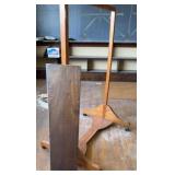 Hanging Wooden Rack on Rollers