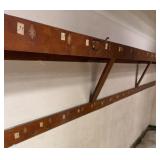 Wooden Shelf and Coat Rack