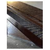 Cast Iron? Stair Railing with Wood Handrail