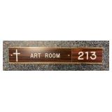 VTG Art Room Door Sign