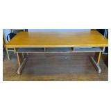 Antique Classroom 6 Student Table