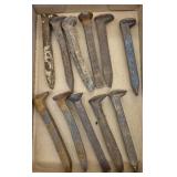 11 Antique (?) Iron Railroad Spikes