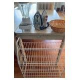 White Shelving, Irons and Blender