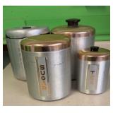 Aluminum Canisters Vintage