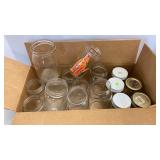 Miscellaneous screw top canning Jars