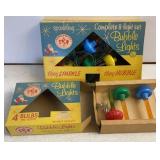 Vtg World Wide Christmas Bubble Lights