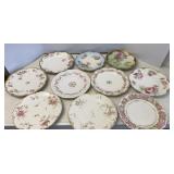Vtg Haviland & Other Hand Painted Plates
