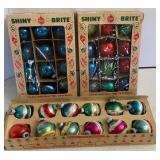 Vtg Shiny Brite Christmas Ornaments