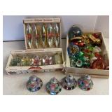 Vtg Unbreakable Christmas Ornaments