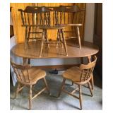 Maple Formica Top Dining Table