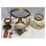 Antique Miller Suspended Oil Lamp