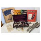 Vtg Lafleur Wood Clarinet & Music