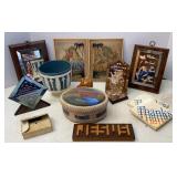 Antique Dome Framed Prints & Other knickknacks