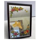 Vtg Yapï¿½s Floral Music Mirror Box w/butterfly
