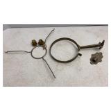 Antique Cast Metal Wall Oil Lamp Wall Mount