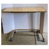 Vtg Adjustable Height Bed Table