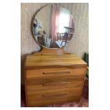 Mid Century Modern Blonde Cherry Dresser