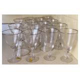 Tiffin Silver Rim Dining Stemware (12 of each