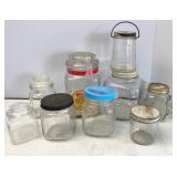 Vtg Glass Canisters & Jars