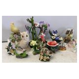 Birds & Blooms Porcelain Figurines