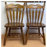 Heavy Maple Dining Chairs