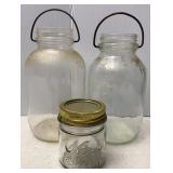 Antique Hazel Atlas & Kerr Fruit Jars