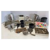Vtg Aluminum & Tin Kitchen Items