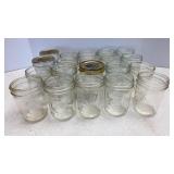 (20) Wide Mouth Pt Canning Jars