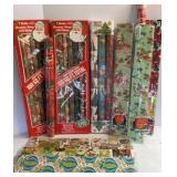 Vtg Christmas Wrapping Paper Rolls