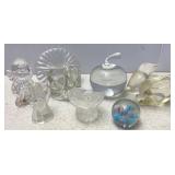 Fenton? & Other Crystal knickknacks