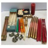 Vtg Christmas & Other Candles