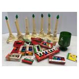 Vtg Christmas Window Sill Lights & Replacement