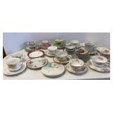 Hand Painted Tea Cup & Saucer Collection