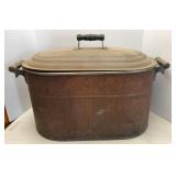 Antique Cream City Copper Boiler & Steel Lid