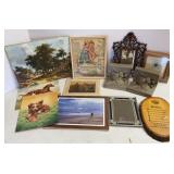 Prints, Frames & Porcelain Bookends