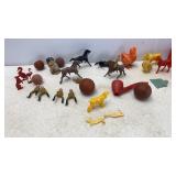 Vtg Plastic Soldiers, Horses & animals