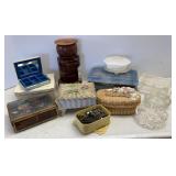 Stone, Wood, Straw & Plastic Jewelry Boxes