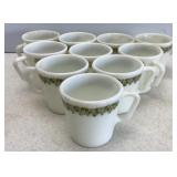 Vtg Pyrex Crazy Daisy Pattern Coffee Cups