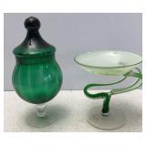 Vtg Makora Krosno Handblown Chalice